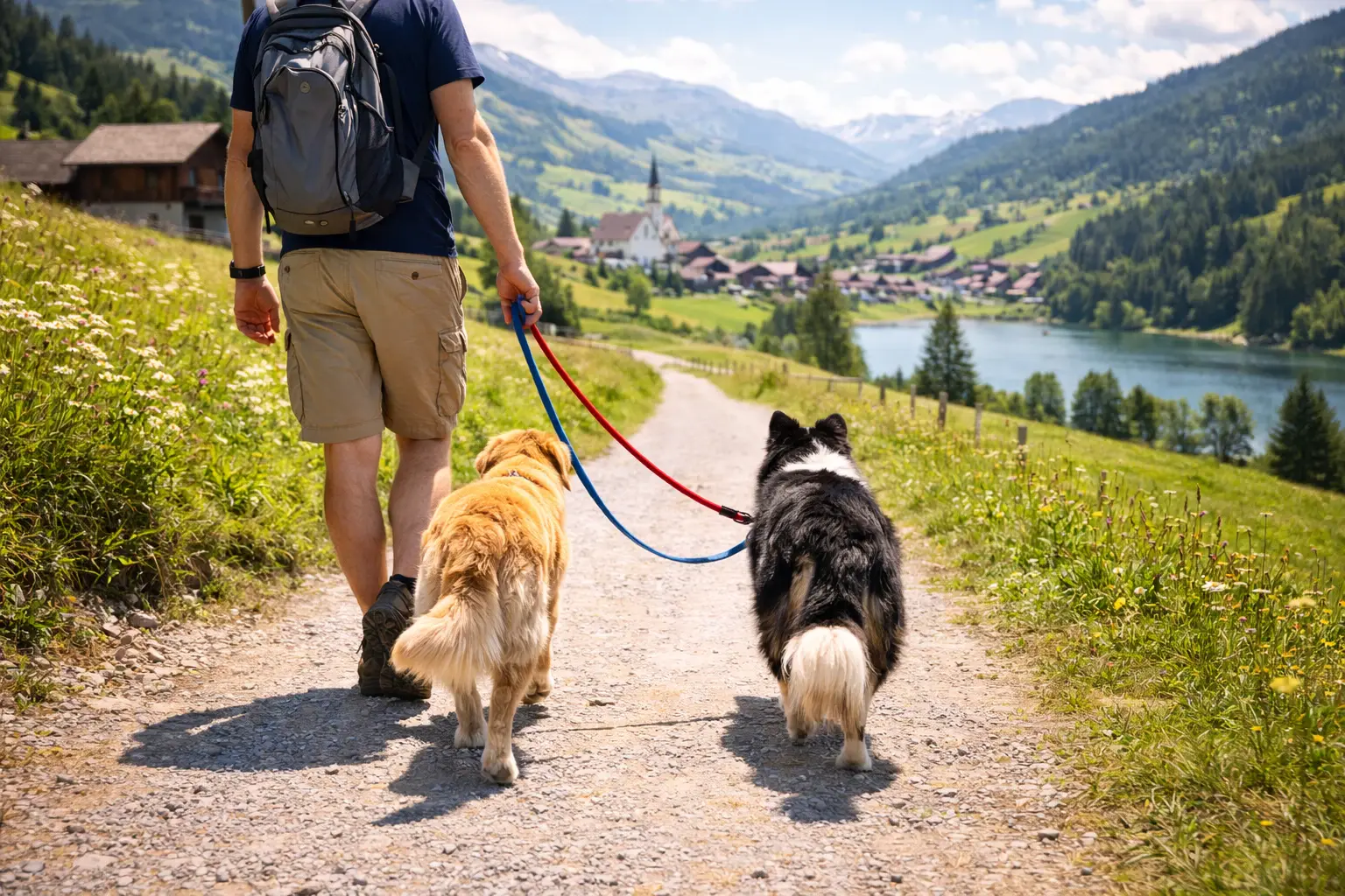 Hund und Katze bei der Tierbetreuung